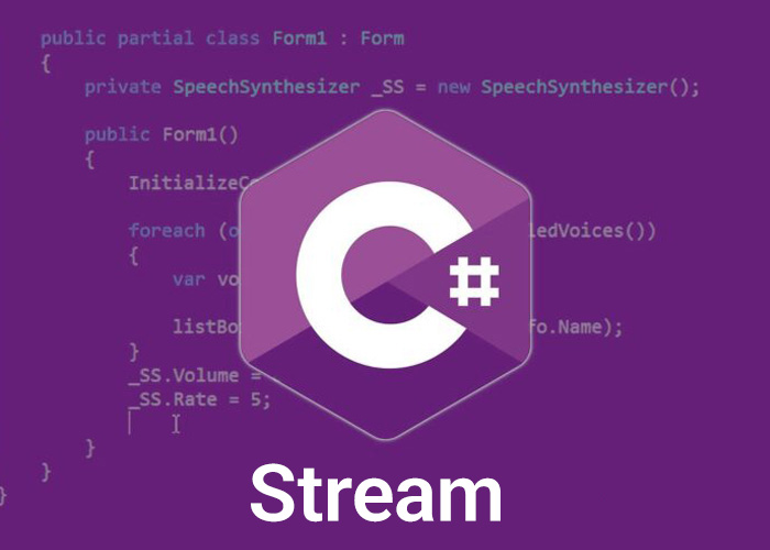 Stream در سی&zwnj; شارپ
