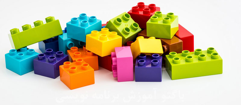 تصویری از lego برای نمایش نحوه ماژولار در asp.net core